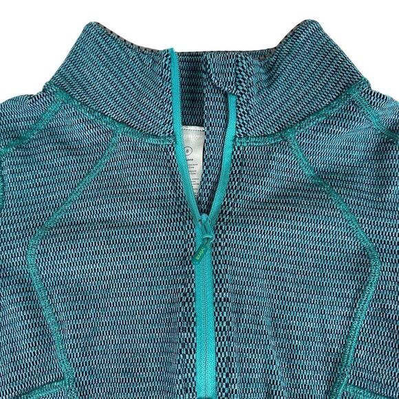 Ivivva by Lululemon Teal 1/4 zip Popover size 8 - Picture 3 of 8